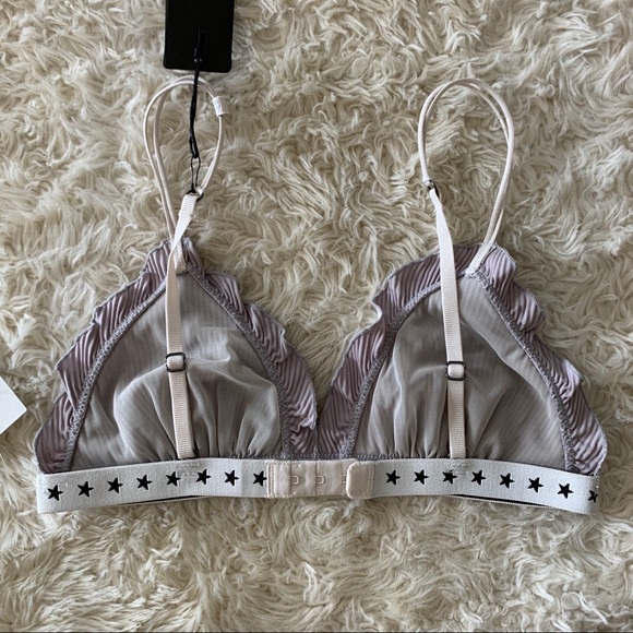 3️⃣for$25 NWOT metallic frill bralette 💿 - Picture 3 of 12
